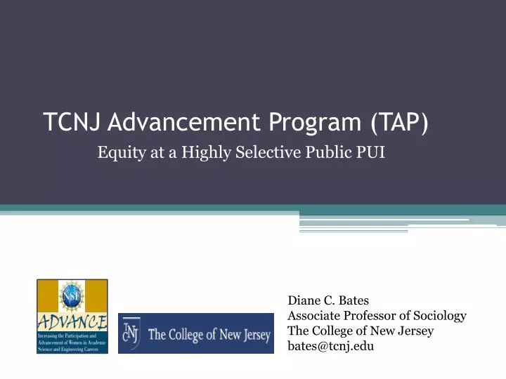 tcnj advancement program tap