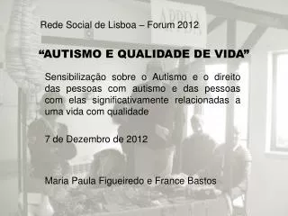 autismo e qualidade de vida