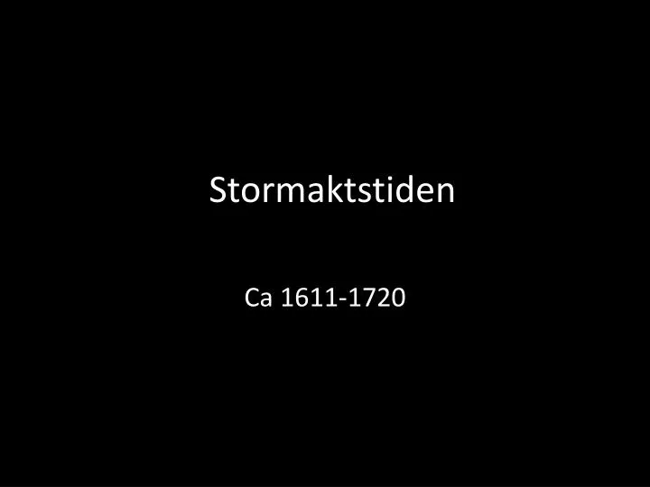 stormaktstiden