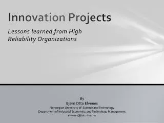 Innovation Projects