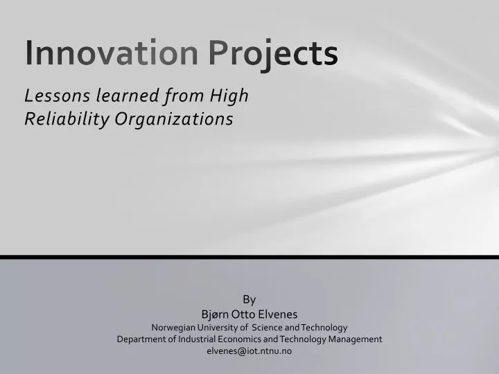 innovation projects