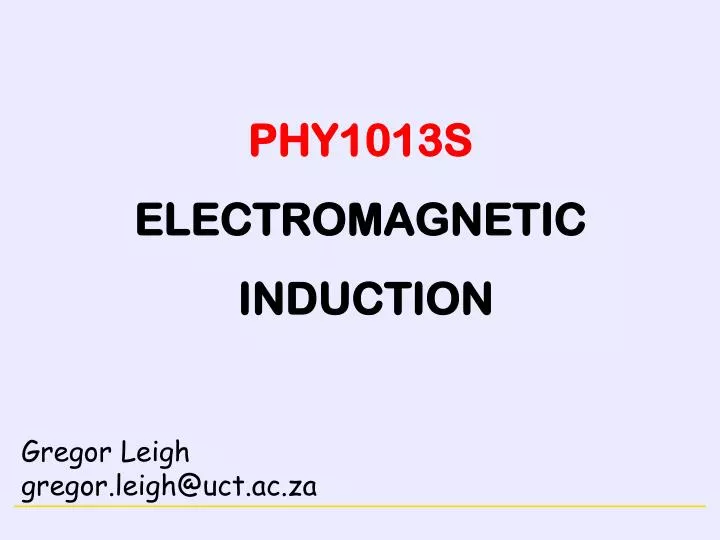 phy1013s electromagnetic induction