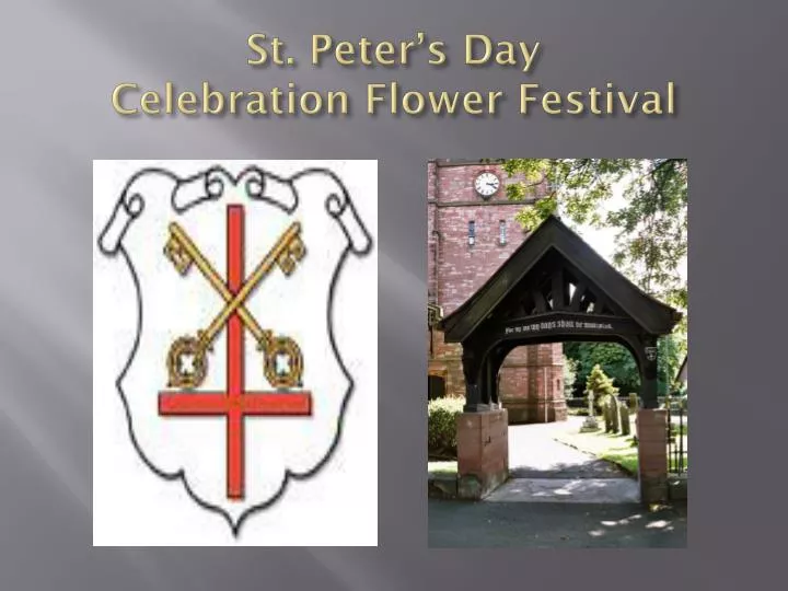 st peter s day celebration flower festival