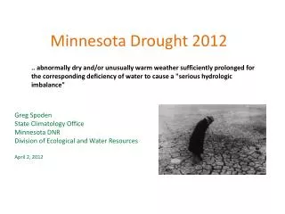 Minnesota Drought 2012