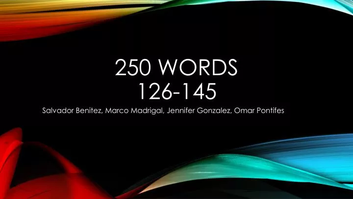 250 words 126 145