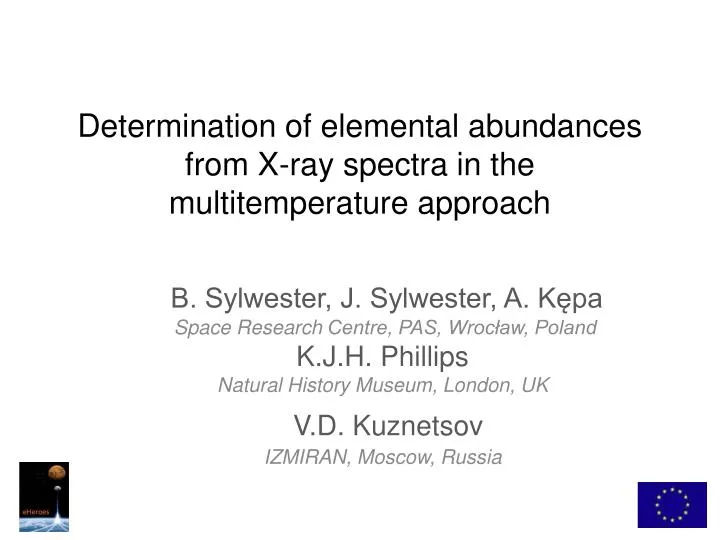 determination of elemental abundances from x ray spectra in the multitemperature approach