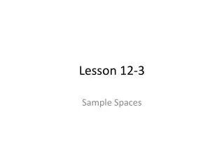 Lesson 12-3
