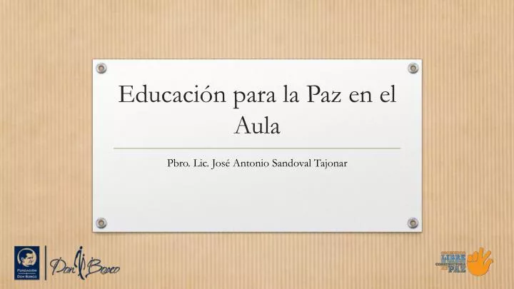 educaci n para la paz en el aula