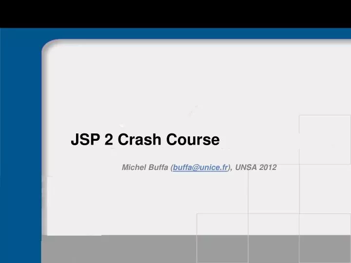 jsp 2 crash course
