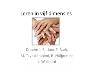 leren in vijf dimensies