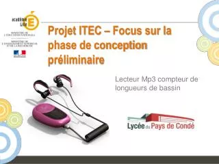 projet itec focus sur la phase de conception pr liminaire