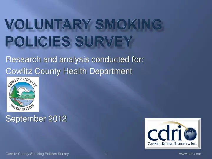 voluntary smoking policies survey