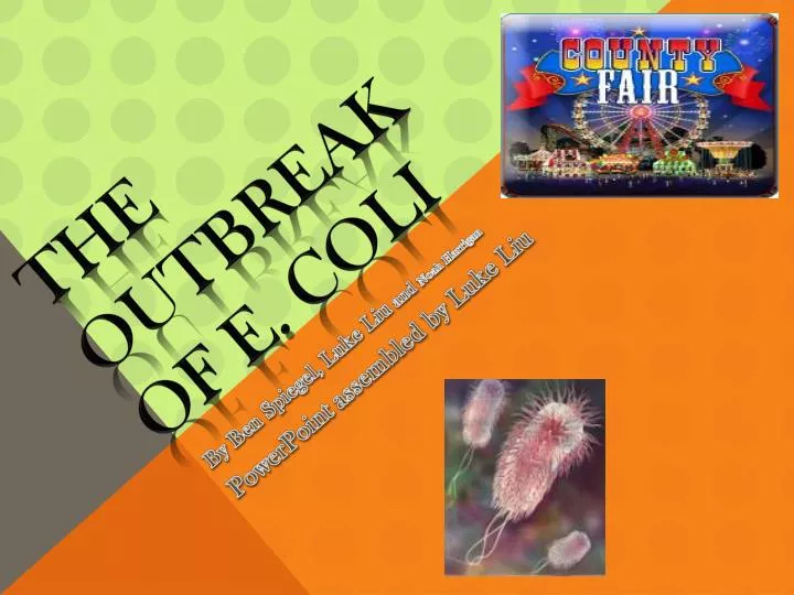 the outbreak of e coli