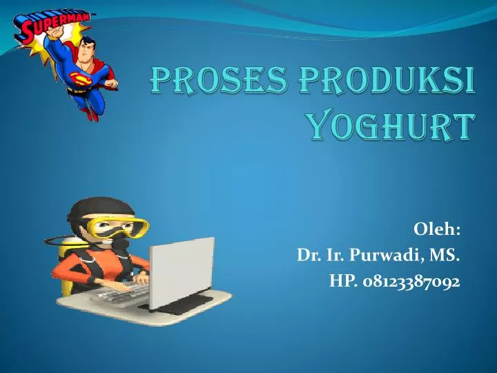 proses produksi yoghurt