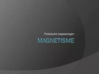 praktische toepassingen
