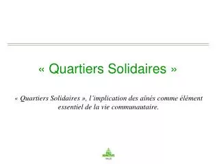 quartiers solidaires