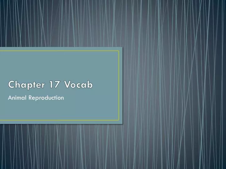 chapter 17 vocab