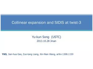 Collinear expansion and SIDIS at twist-3