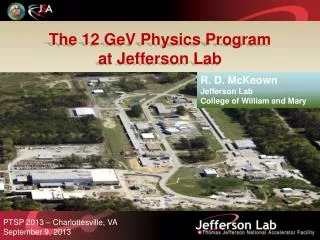 The 12 GeV Physics Program a t Jefferson Lab
