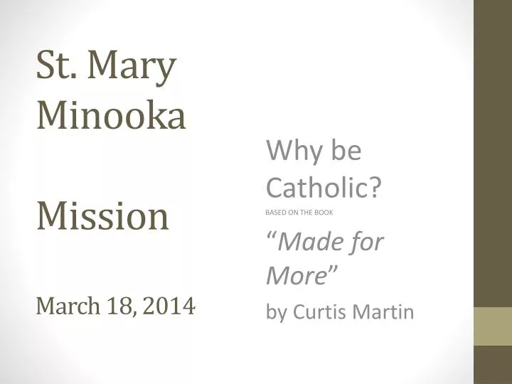 st mary minooka mission march 18 2014