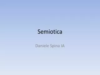 semiotica