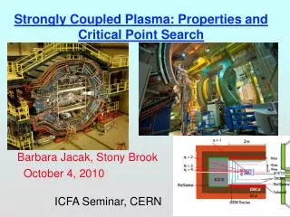Strongly Coupled Plasma: Properties and Critical Point Search