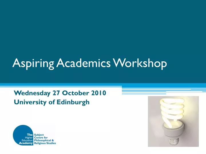 aspiring academics workshop