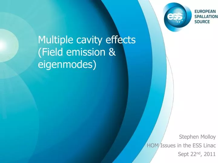 multiple cavity effects field emission eigenmodes