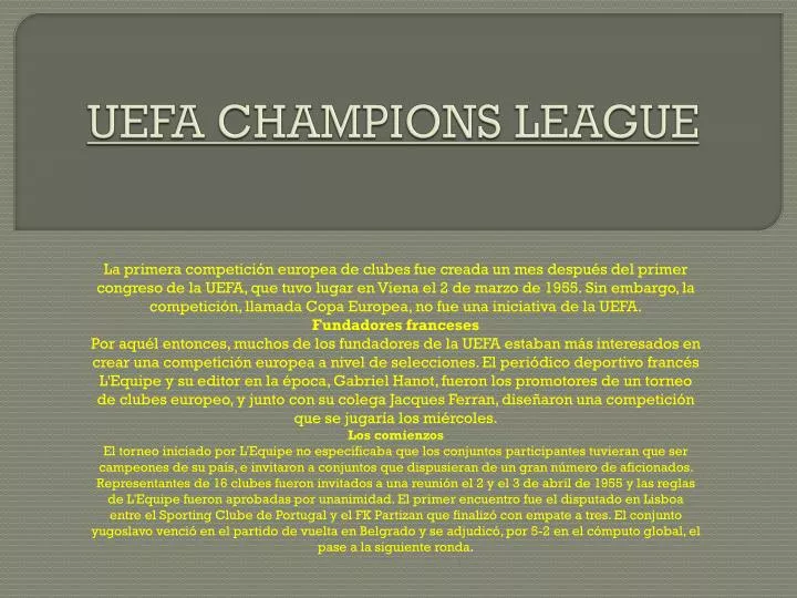 uefa champions league
