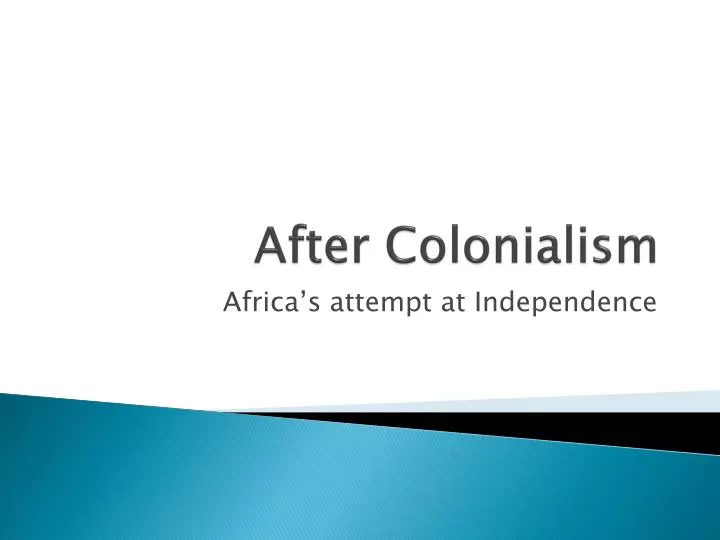 after colonialism