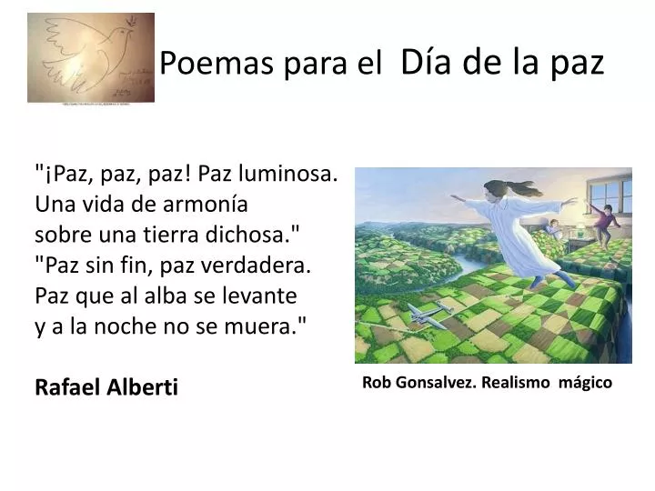 poemas para el d a de la paz