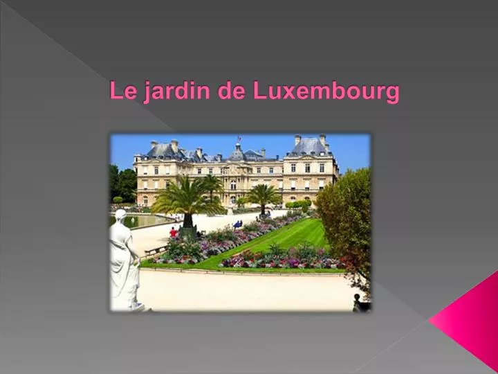 le jardin de luxembourg