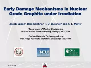 Early Damage Mechanisms in Nuclear Grade Graphite under Irradiation
