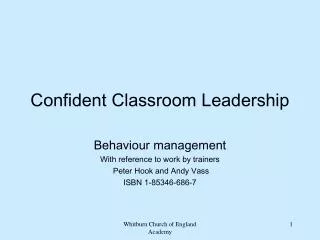 Confident Classroom Leadership