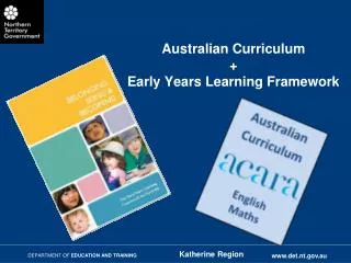 australian curriculum early years learning framework