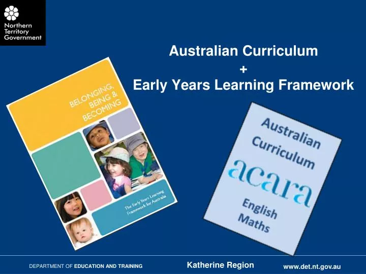 australian curriculum early years learning framework