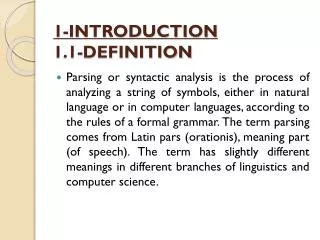 1-INTRODUCTION 1.1-DEFINITION