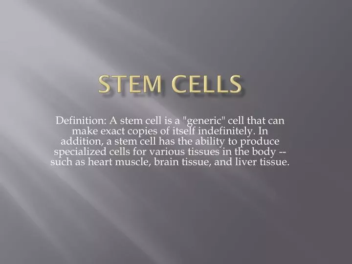 stem cells