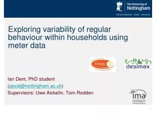 Exploring variability of regular behaviour within households using meter data