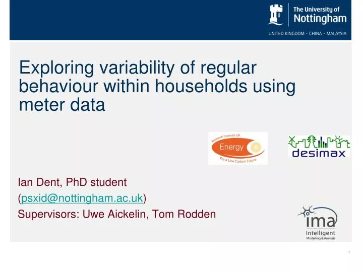 exploring variability of regular behaviour within households using meter data