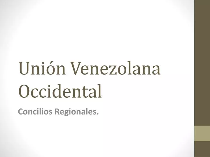 uni n venezolana occidental