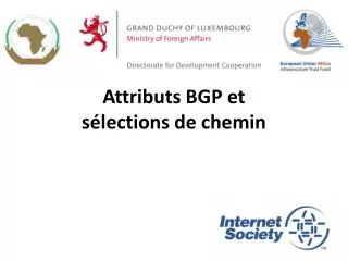 attributs bgp et s lections de chemin