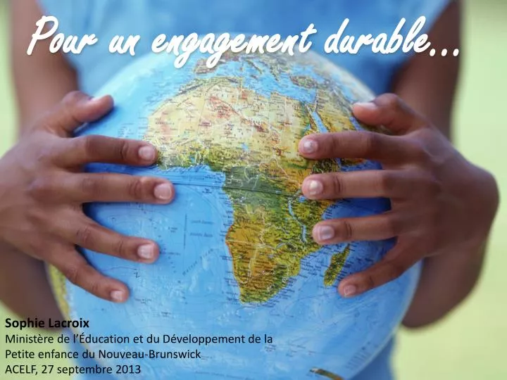 pour un engagement durable