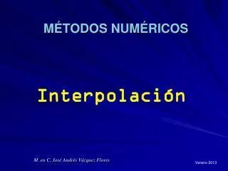 m todos num ricos