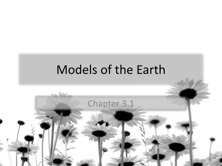 models of the earth