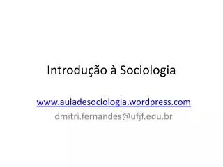 introdu o sociologia