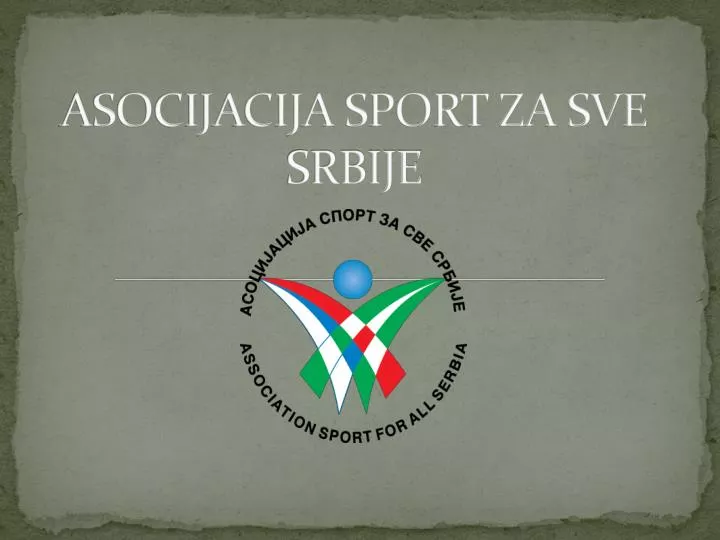 asocijacija sport za sve srbije