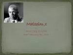 Malcolm x - slide 1