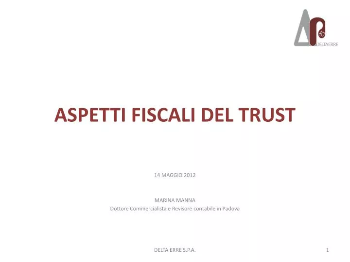 aspetti fiscali del trust