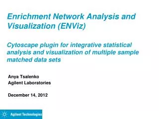 Enrichment Network Analysis and Visualization (ENViz)